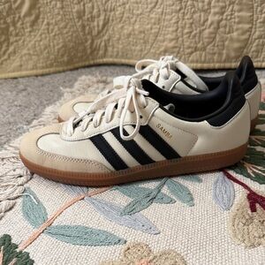 adidas Black and Cream Women's Sneakers